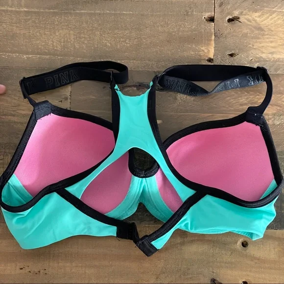 Women’s PINK Victoria’s Secret Push-Up Sports Bra Size Small (AA-C) - Picture 4 of 5